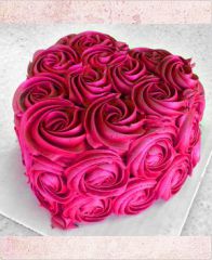 Торт на 14 февраля "Алое сердце"