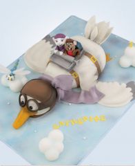 Детский торт "Утка-самолет"