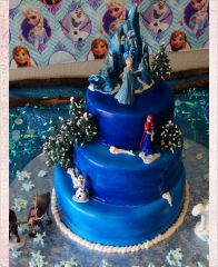 Детский торт "Ледяное царство"