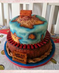 Детский торт "Остров сокровищ"