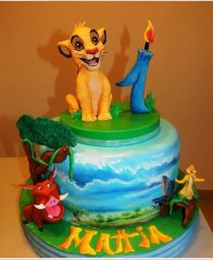 Детский торт "Король лев и друзья"