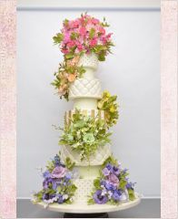 Свадебный торт "Цветочная свадьба"