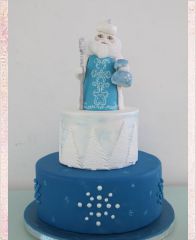 Новогодний торт "Дед Мороз-Россия"