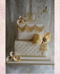 Торт на 50 лет "Золотой юбилей"