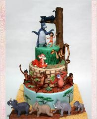 Детский торт "Балу и Маугли"