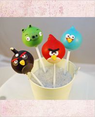Детские Cake Pops "Angry Birds"