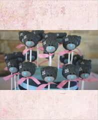 Детские Cake Pops "Мишки Тедди с бантиком"