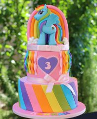 Детский торт "Рейнбоу Даш и радуга. Литл Пони""