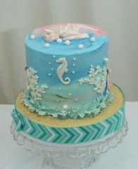 Праздничный торт "Морские прелести"
