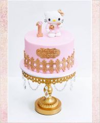 Детский торт "Золотой годик Китти"