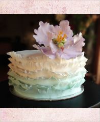 Торт "Цветочное волнение"
