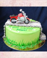 Торт "Мотоцикл Honda"