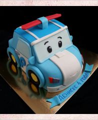 Детский торт "Робокар спасатель"