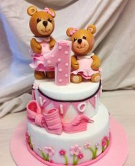 Детский торт "Девочки медведицы"
