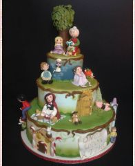 Детский торт "Любимые сказки бабушки"