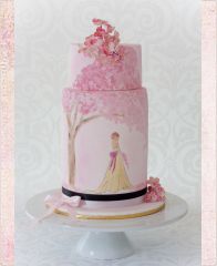 Торт "Девушка в розовом саду"