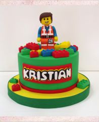 Детский торт "Лего строитель"