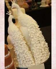 Свадебный торт "Свадебные павлины"