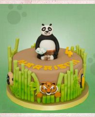 Детский торт "Кунг Фу Панда.Бамбук"