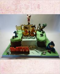 Детский торт "Винни и карта сокровищ"