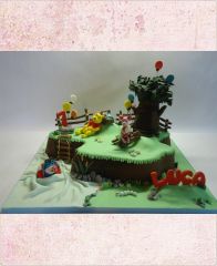 Детский торт "Праздник Винни Пуха!"