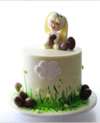Праздничный торт "Малыш - Пасхальный кролик"