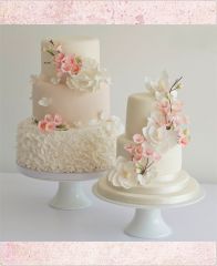 Свадебный торт "Нежные лепестки"