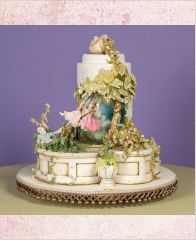 Свадебный торт "Любовные качели"