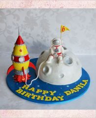 Детский торт "Ракета в Космосе" 