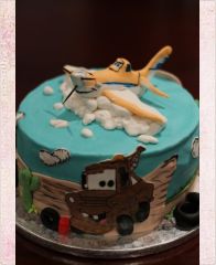 Детский торт "Самолеты. Огненное спасение"