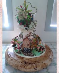 Детский торт "Феечки в волшебном доме"