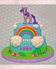 Детский торт "Твайлайт Спаркл фиолетовая пони"