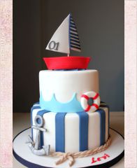 Детский торт "1 год моряку"