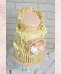 Свадебный торт "Леди с цветком"