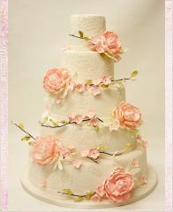 Свадебный торт "Цветочный танец"