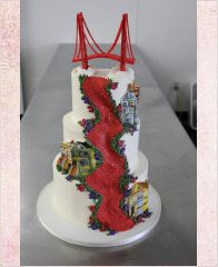 Свадебный торт "Красный мост"