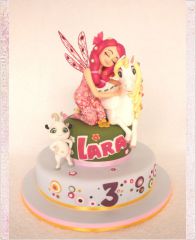 Детский торт "Дружба феи с пони"