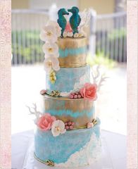 Свадебный торт "Свадебные морские коньки"
