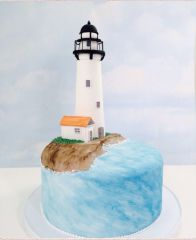 Праздничный торт "Белый маяк"