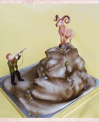 Торт "Охота на горного барана"