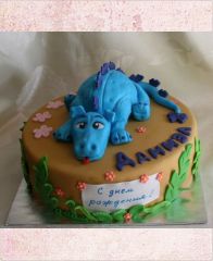 Детский торт "Дракоша Даниэл"