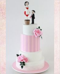Свадебный торт "Цветочек для мужа"