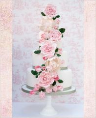 Свадебный торт "Сад из роз"