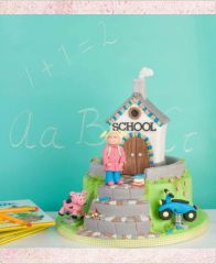 Детский торт "Снова в школу"