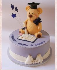 Детский торт "Медвежонок школьник"