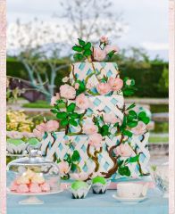 Свадебный торт "Цветущий куст"