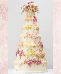 Свадебный торт "Цветочный поцелуй"