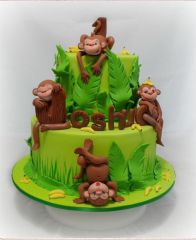 Торт "Счастливые обезьянки"