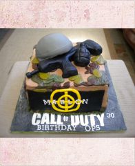 Детский торт "Call of duty. Каска"