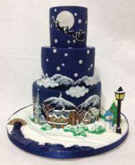 Новогодний торт "Волшебная ночь"